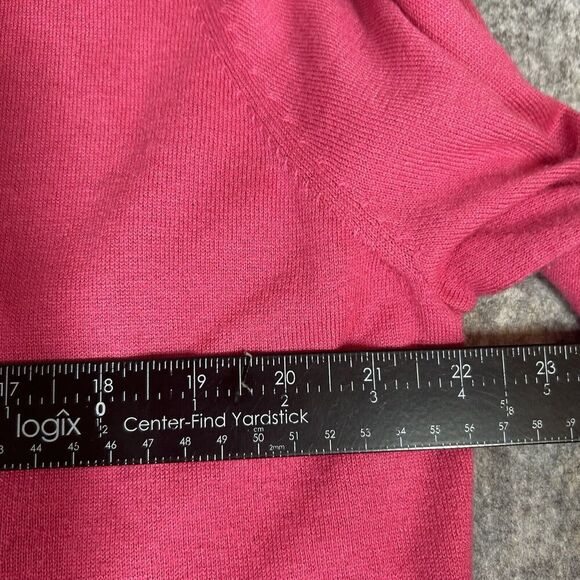 J Jill Sweater Cardigan Womens XL Long Duster Button Open Front Wool Blend Pink - Picture 9 of 9